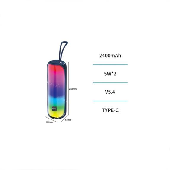 Unico Altavoz Bluetooth RGB grande – Negro (16W)