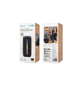 Unico Altavoz Bluetooth RGB pequeño – Negro (10W)