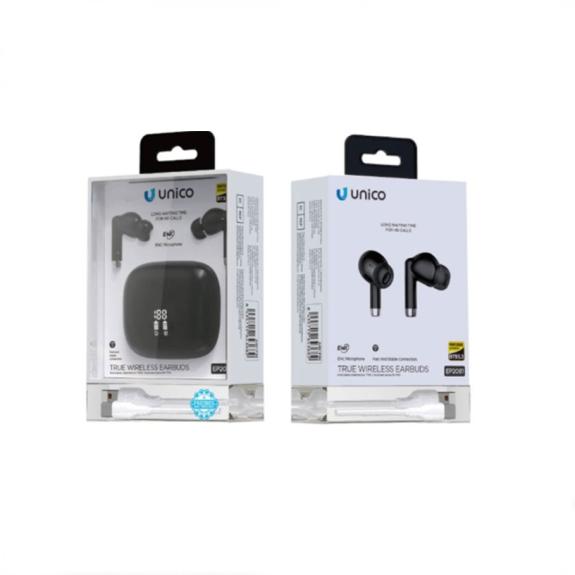 Unico Auriculares bluetooth TWS Con Almohadillas - Negro