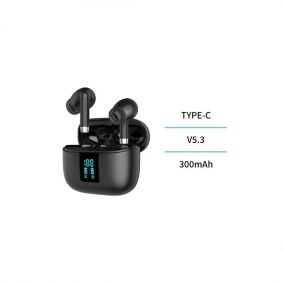 Unico Auriculares bluetooth TWS Con Almohadillas - Negro