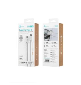 Unico Cable Tipo-C a Tipo-C 240W Trenzado 2m - Blanco
