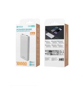 Unico Power Bank 3 en 1 carga rapida - Blanco (10000mAh)