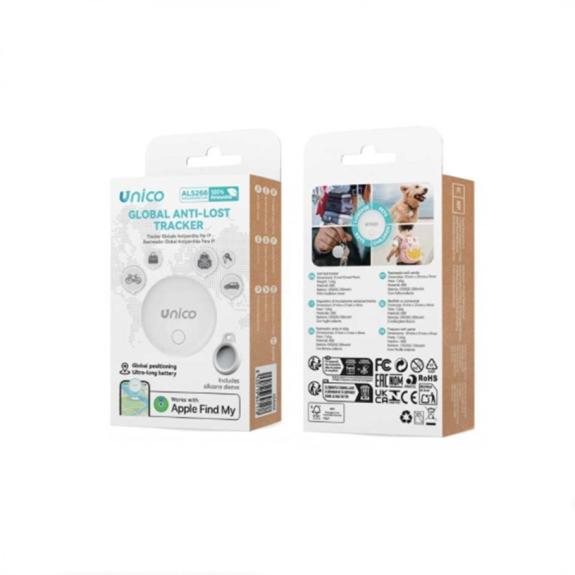 Unico Rastreador Antipérdida FindMy APP - Blanco