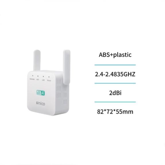 Unico Receptor de Wifi repetidor 2dBi - Blanco